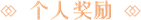 个人奖励